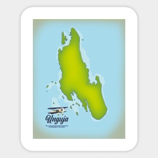Unguja Travel map Sticker